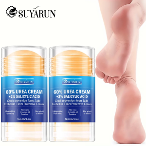 SUYARUN 60% Urea Foot Care Cream Stick - Intensive Cracked Heel Repair Callus Remover for Dry Feet - Fast Absorbing Foot skin.