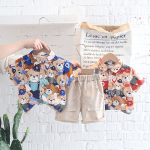 lovely bear kid clothes for boys and girls pakaian budak perempuan baby clothing baju baby lelaki