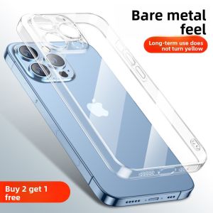 MINGCAI | Silicone Case Transparent Ultra-thin Universal iPhone Shell