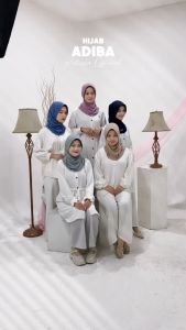 Hijab Sport Premium Adiba Bergo Hamidah Instan Pendek Jersey Pet Antem Olahraga By Kalishaofficial