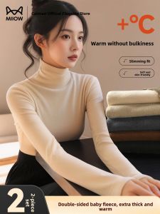 MiiOW | Áo Len Lót Dày Cổ Cao Giữ Nhiệt cho Phụ Nữ