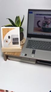 COMBO kệ máy tính và kệ sách 3 tầng chất gỗ MDF ván dày 12mm