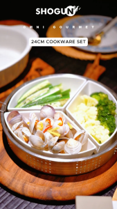 Shogun Omni Gourmet 24cm/20cm Cookware Set (Beige / Pink)