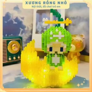 Mô hình cung hoàng đạo phát sáng Đồ chơi cho bé lắp ráp mô hình 3d 12 cung hoàng đạo có đèn led building block