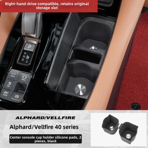 HONGSHENGBAILI | Car Door Handle & Storage Protection Pad for Alphard Vellfire Glass Panel