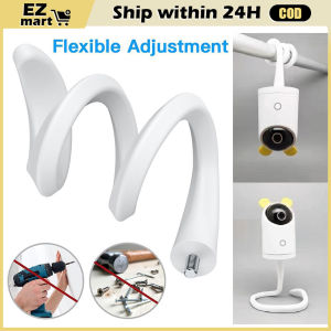 Camera CCTV Stand Holder Free-Punch Wall Mount Without Drilling Flexible CCTV Holder Twist Mount 1/4 Screw Port Adjustable Monitor Holder