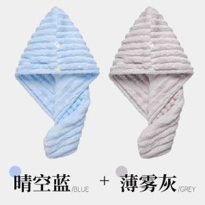 Mũ Khô Tóc Thấm Hút Siêu Mạnh Hai Lớp Dày Dành Cho Nữ Mũ Tắm Mới 2024 Khăn Quấn Đầu Gia Dụng Chăm Sóc Cá Nhân