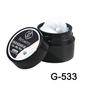 5ml Pearl White 3D Sculpting Gel for Nail Polish Non-Stick Hand Extension Gel 3D Shaping Carving Flower Gel DIY Nail Art Decor