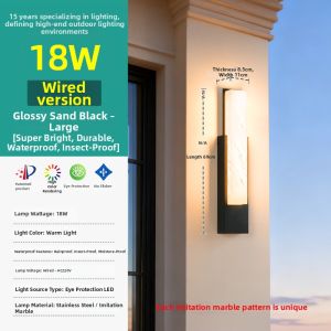 BEIOUMINGDENG | Modern Luxury Waterproof Outdoor Wall Light