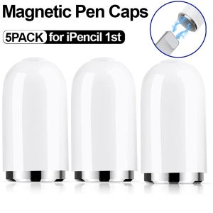 5Pcs Magnetic Stylus Pen Protective Caps for Apple Pencil 1 Generation IPencil Replacement Cap Protector Covers