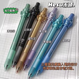 ปากกาหมุนได้แบบเป็นกลางจาก Samsung Museum ผลิตภัณฑ์สร้างสรรค์ทางวัฒนะศิลปะ ช่วยคลายเครียดสำหรับนักเรียนชั้นประถมศึกษา สีดำ สี