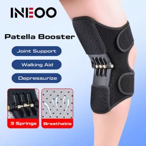 INEOO 1PCS Knee Protection Booster Power Support Knee Pads Powerful Rebound Spring Force Sports Reduces Soreness Old Cold Leg Protection