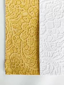 30x135cm Solid Embossed Flower Synthetic Faux Leather Vintage Fabric Roll For DIY Sewing Bags Bows Craft