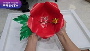 Kraf DIY Patriotisme Bunga Raya 3D Aktiviti Murid Hari Merdeka Hiasan Kelas Merdeka Hiasan Tadika Classroom Decoration