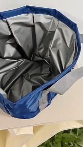 Folding Pattern Washbasin Travel Bag size Big Ember Kaki tas travel lipat mudah di bawa / Kantong Rendam Kaki Ember Rendam Kaki Lipat 5 Lapis Kaki Air Spa Foot Relax Foldable Water Basin