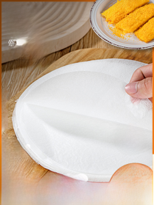 Food Grade Edible Waffle Paper Large round Rice Noodle Roll for Frying And Baking Snacks Egg Yolk Crisp Thick Skin Paper