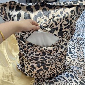 Silk Pillowcase Single Piece Artificial Mulberry Silk Ice Silk Beauty Bedding Womens Style One Animal Print Design Standard Size