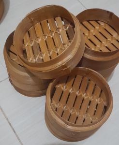 Klakat Bambu Dimsum 13cm Kukusan Bambu 11psc Wadahnya saja
