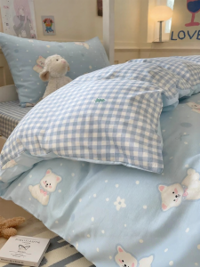 Kiss Dear | Cute Cartoon Pure Cotton Bedding Set