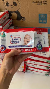 THÙNG 50 BỊCH KHĂN ƯỚT BABY WIPES 80GRAM