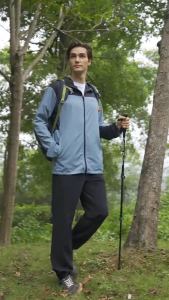 OhSunny Mens Sun Protection Outdoor Jackets Anti-UV Contrasting Color Breathable Fishing Coat UPF1000+