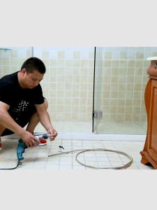 Dây thông tắc cống lò xo đường kính phi 10mm dây thông nghẹt cống dùng cho máy khoan dài 15m dây lò xo + 1 đầu kết nối máy khoan