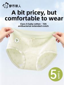 COSMO LADY | Antibacterial Extended Crotch Mid-Waist Seamless Womens Underwear Briefs