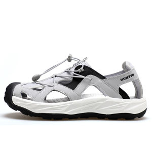 รองเท้าชายหาดใส่กลางแจ้งสำหรับผู้หญิงรองเท้าลุยน้ำแบบใหม่ฤดูใบไม้ผลิและฤดูร้อนอย่างเป็นทางการรองเท้าแตะรัดส้นปิดหัวน้ำหนักเบากันลื่นระบายอากาศได้ดีสำหรับสะเทินน้ำสะเทินบก