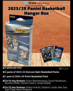 2023/25 Panini Basketball Hanger Box -100% Original. Trading Card Hobby Collectibles-