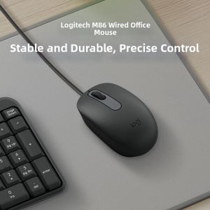 Logitech | USB Wired Mouse and Keyboard Set for Desktop Home Office