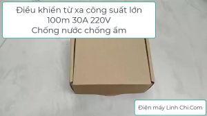 Bộ công tắc điều khiển từ xa 220V 30A 100M OUT DOOR SWICTH công tắc điều khiển từ xa máy bơm nước máy rửa xe xe máy ô tô