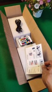 HAN RIVER DC5V 5W RGB Floor Lamp Smart Stand Lamp RC&APP Control Voice Intelligent Control