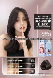 Plant-Based Formula Hair Dye 230ML Home Dyeing Easy to Use Popular Color 2023 Rice Fragrance Tea Bubble Hair Dyeing Agent