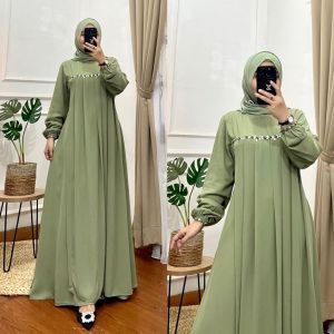 REALPICT COD DRESS NAYLA BAHAN CERUTY PREMIUM APLIKASI PAYET LD 110 PB 140 TERBARU TERMURAH BEST SELLER TANGAN PERTAMA KONVEKSI