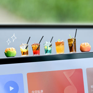 Healing American Coffee Car Interior Decoration Ornament Car Center Console Car Screen Lying Decompression Small Decorations