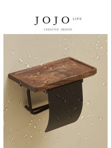 Mr. Grocery JOJOS L. PD. Bathroom Tissue Box Holder Roll Paper Holder Storage Rack Vintage Chinese Style Household Cleaning Tools