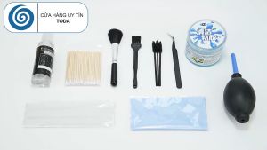 Bộ vệ sinh làm sạch cho Bàn Phím Macbook / Laptop / Airpods / Màn hình Lỗ Loa Cổng Sạc iPad / iPhone / Samsung / Smartphone