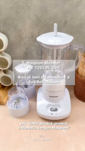 MASPION MT1263PL Blender Plastik 3in1 Kapasitas 1 Liter Bergaransi Resmi