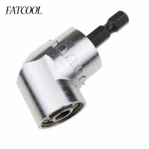 FATCOOL 105 Degree 1/4 Hex Shank Angle Driver Screwdriver Magnetic Bit Angle Extension Screw Driver Socket Holder Adapter