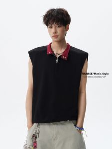 NANSSE | Zippered Design Contrast Casual Comfortable Vest