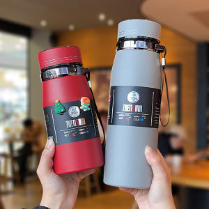 แก้วดื่มน้ำอุ่นแบบแยกชั้นสำหรับผู้ชายและผู้หญิง ความจุขนาดใหญ่ แก้วดื่มน้ำชาแยกชั้น วัสดุอุปกรณ์การดื่มน้ำแบบอุ่น