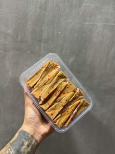 Special Yema Tower Slices - Creamy & Sweet Homemade Dessert Snack - Yema Cake - Pasalubong (24pcs/tub)