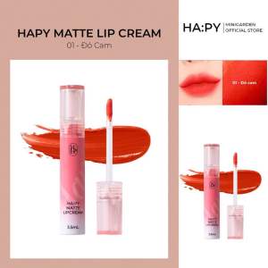 Son kem lỳ Hapy - Màu Đỏ Cam .