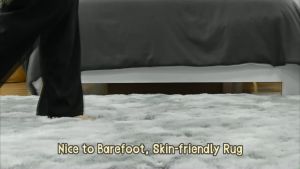 Shaggy Floor Mat - 2 Tone Modern Super Soft Warm Minimalistic Area Rugs Non-Slip Home Decor Suitable For All Areas