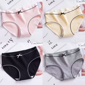 4PC Kids Underwear Soft Cotton Teen Girls Briefs Children Panties 8-16years