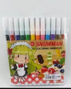 Spidol Snowman Warna -warni Pelangi Perpack isi 12 pcs