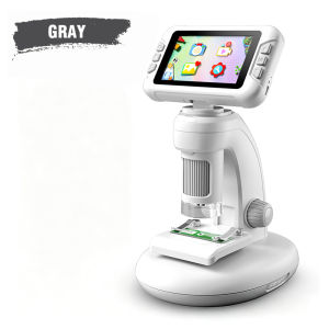 JJRC | JJRC HD Digital Microscope 3.97 Inch Screen Handheld Microscope with Photo Video Recording Science Educational Toy Kid Gifts