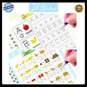 Writing Book Reusable Writing Book 4 Books Writing Book For Kids Buku Tulis Buku Latihan Buku Menulis Buku Kanak Kanak