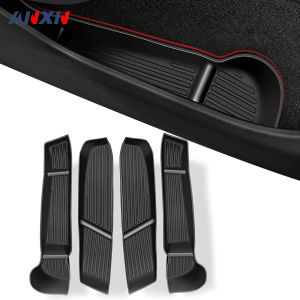 Door Side Storage Box Front Rear Door Handle Armrest Tray Organizer for Tesla Model Y Juniper 2020 - 2025 Model 3 Highland