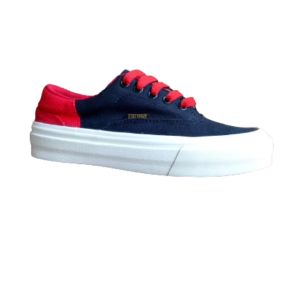 Kinjenk ak81sepatu sekolah anak laki laki perempuan terbaru termurah warna hitam merah